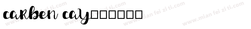 carben cay字体转换